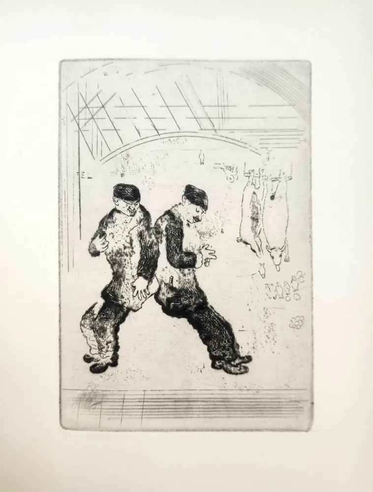 Radierung Chagall - Le Sept Péchés Capitaux