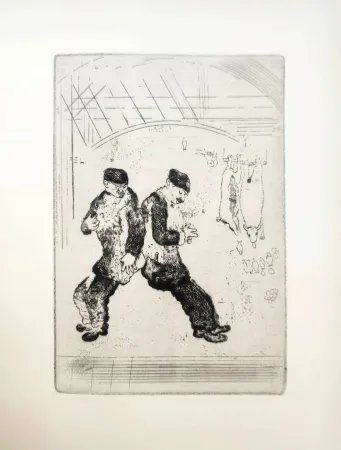 Radierung Chagall - Le Sept Péchés Capitaux