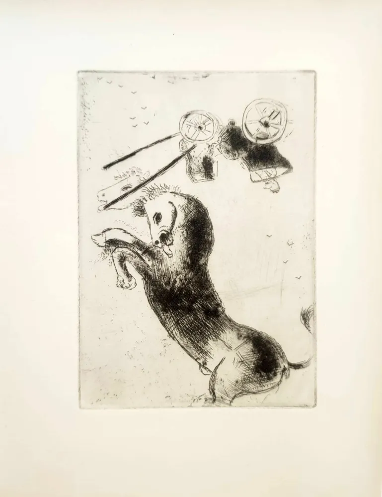 Radierung Chagall - Le Sept Péchés Capitaux