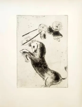 Radierung Chagall - Le Sept Péchés Capitaux