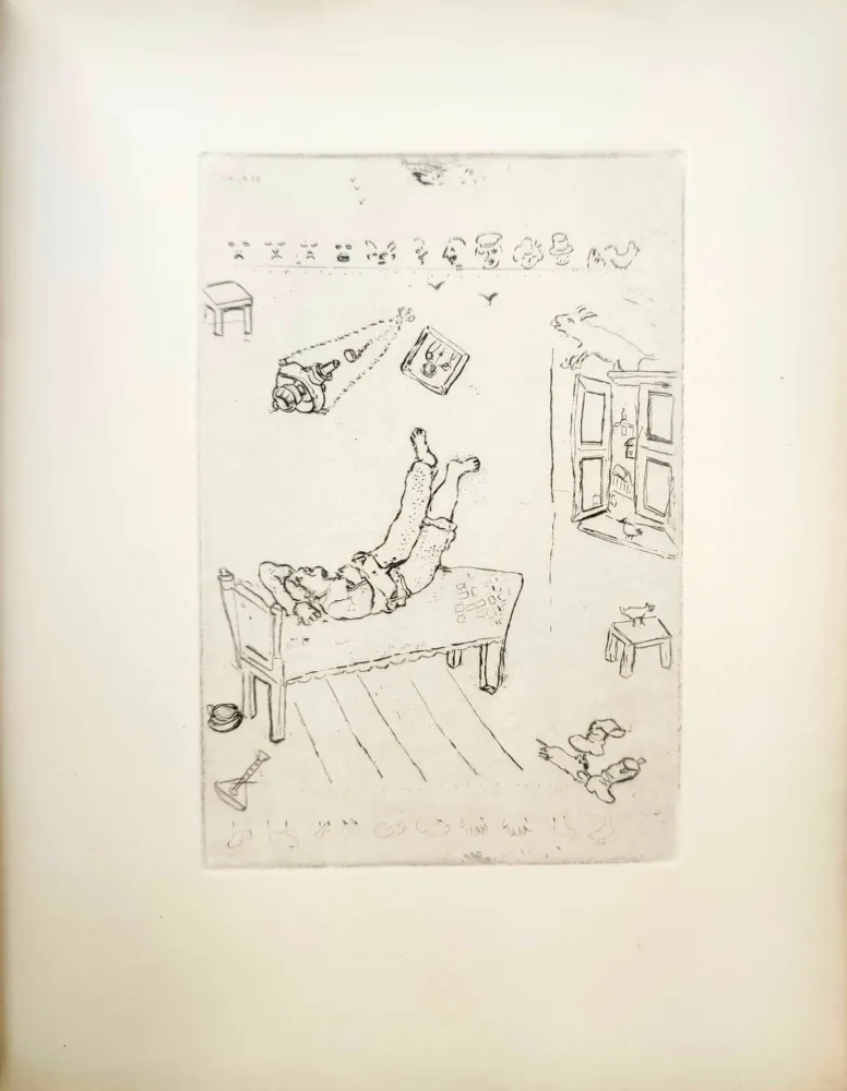 Radierung Chagall - Le Sept Péchés Capitaux