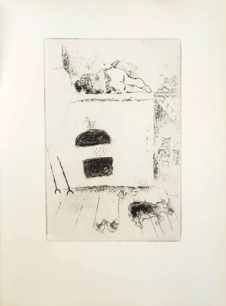 Radierung Chagall - Le Sept Péchés Capitaux