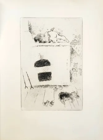 Radierung Chagall - Le Sept Péchés Capitaux