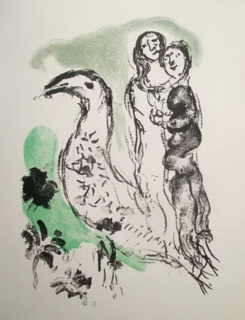 Lithographie Chagall - L'Elegie des Alizes, Frontispice