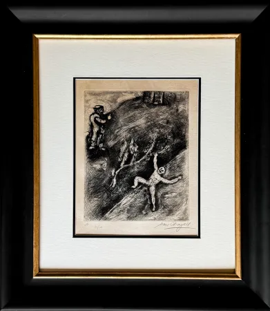 Radierung Chagall - L'Enfant et le Maître d'école