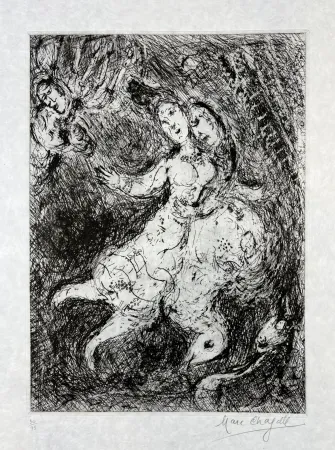 Radierung Chagall - L’envolée