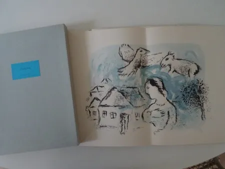 Lithographie Chagall - Les Chemins d'Amitie