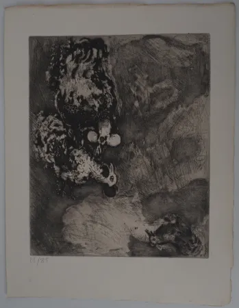 Stich Chagall - Les deux coqs