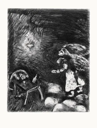 Radierung Chagall - Les Fables de La Fontaine