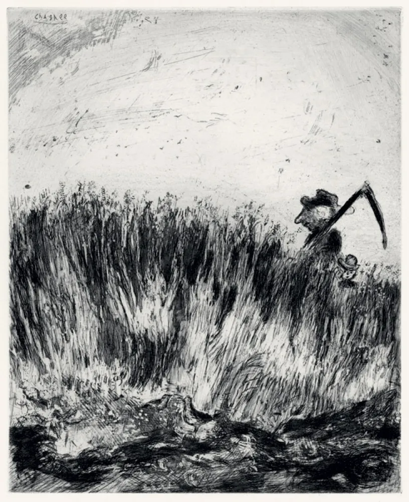 Radierung Chagall - Les Fables de La Fontaine