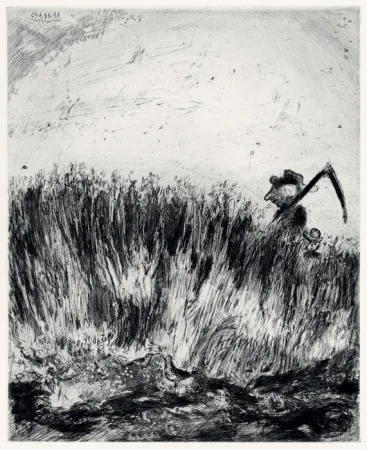 Radierung Chagall - Les Fables de La Fontaine