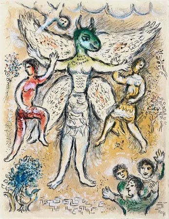 Lithographie Chagall - L'Odyssée, Planche XLI