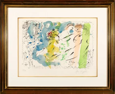 Lithographie Chagall - Lumiere du cirque (The Light of the Circus)