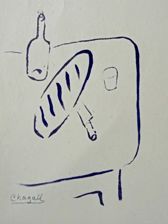 Illustriertes Buch Chagall - Marc Chagall -  Le Dur désir de durer - ÉLUARD PaulEdité par Bordas, Paris, 1950