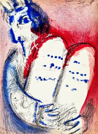 Lithographie Chagall - Moses III