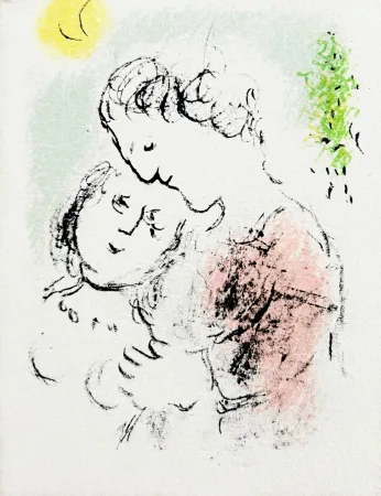 Lithographie Chagall - New Year's Card