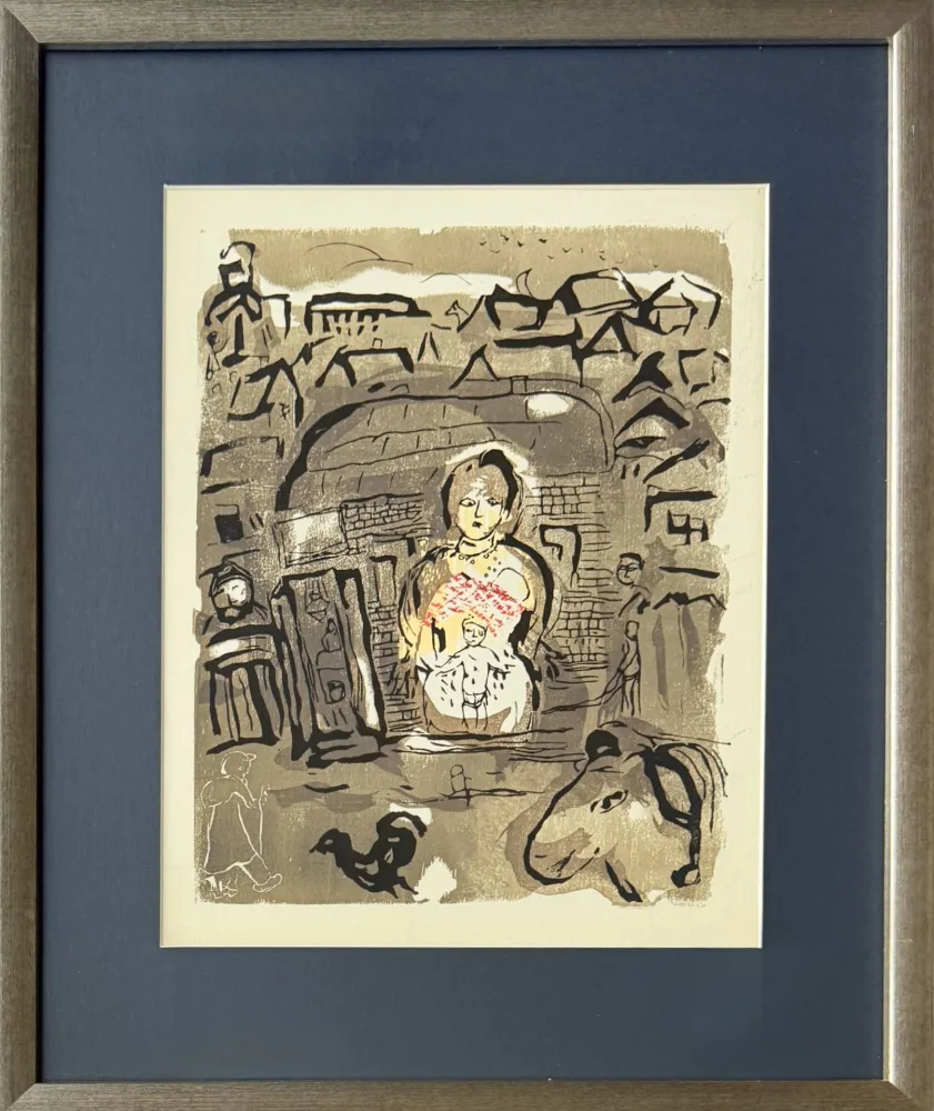 Holzschnitt Chagall - Poèmes, Planche VIII