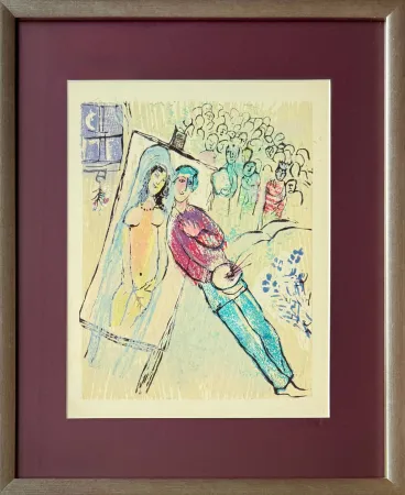Holzschnitt Chagall - Poèmes, Planche XXI