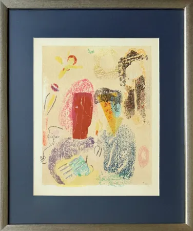 Holzschnitt Chagall - Poèmes, Planche XXII (trial proof)