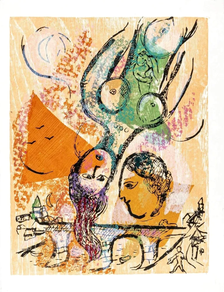 Holzschnitt Chagall - Poèmes, Planche XXIV