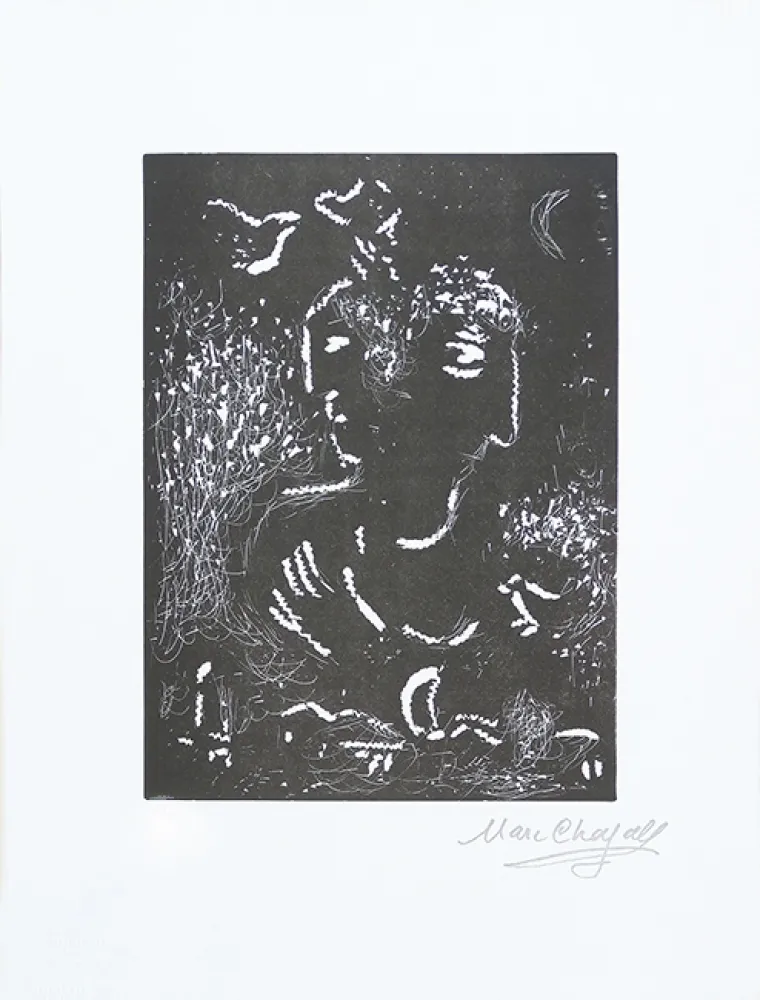 Linolschnitt Chagall - Pour Vava, planche 2