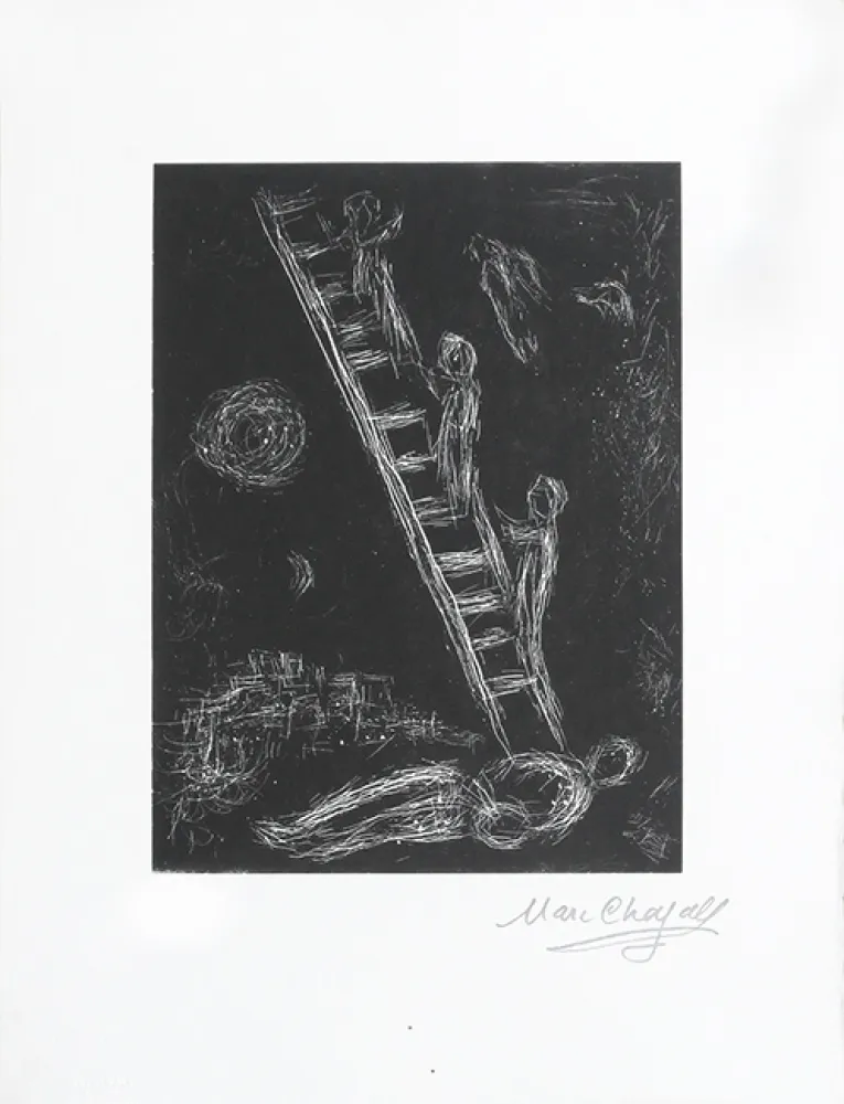 Linolschnitt Chagall - Pour Vava, planche 3