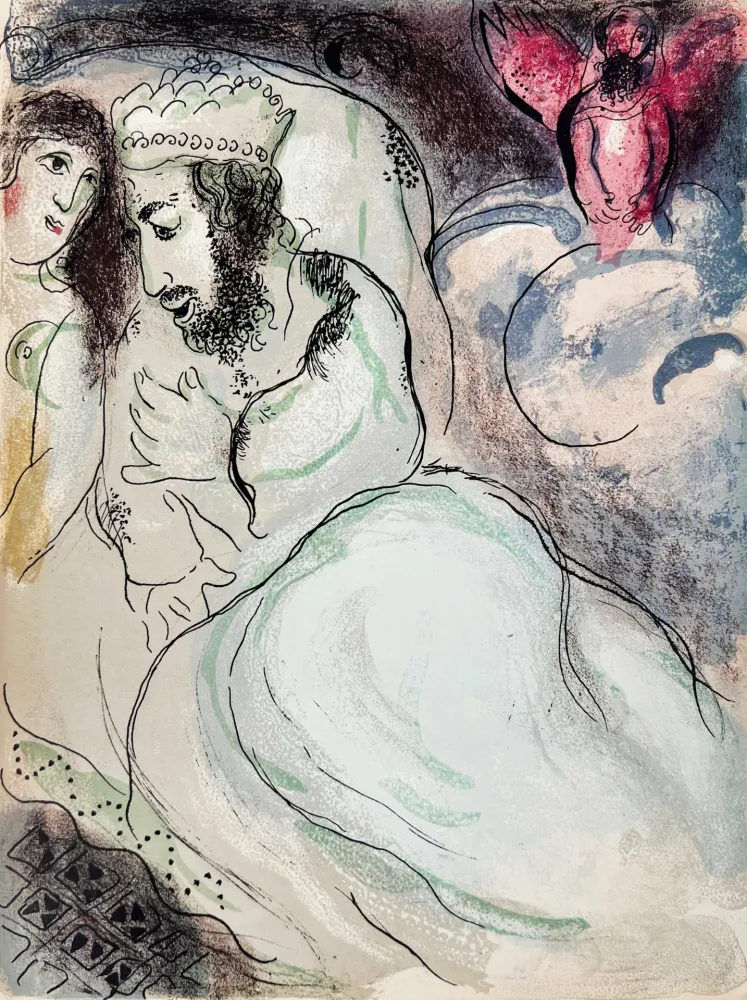 Lithographie Chagall - Sarah And Abimelech