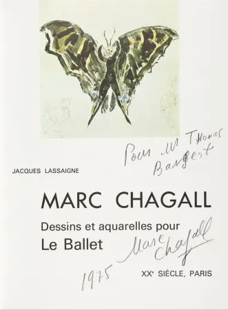 Illustriertes Buch Chagall - Signed & Dedicated - Dessins et aquarelles pour Le Ballet 