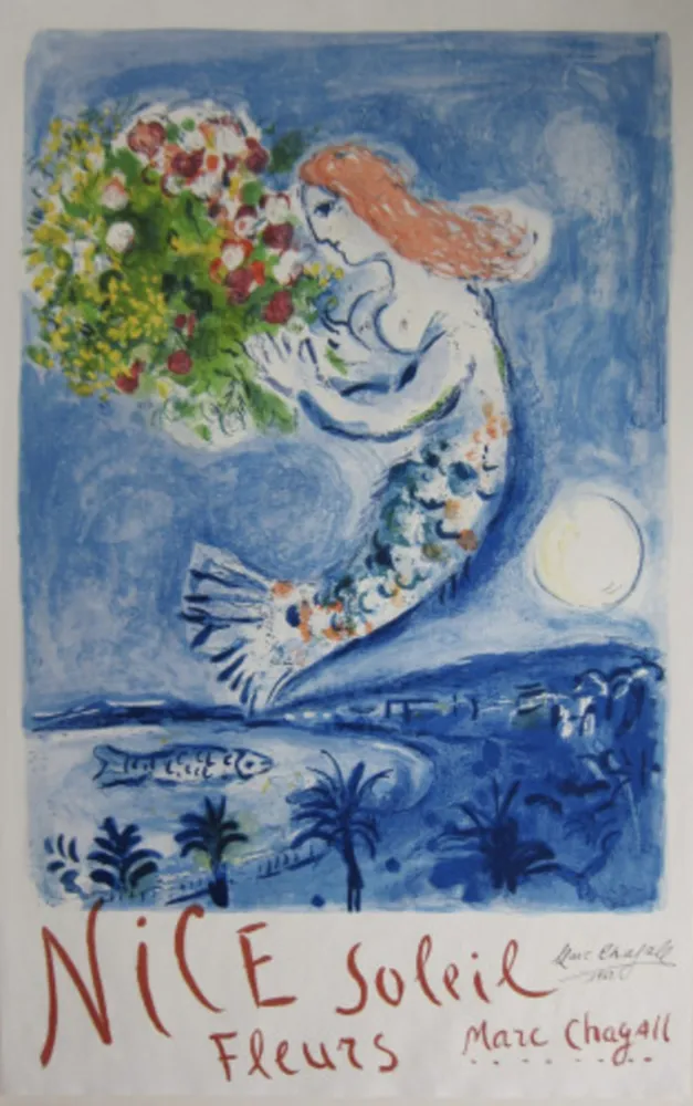 Lithographie Chagall - The Bay of Angels (La Baie des Anges)