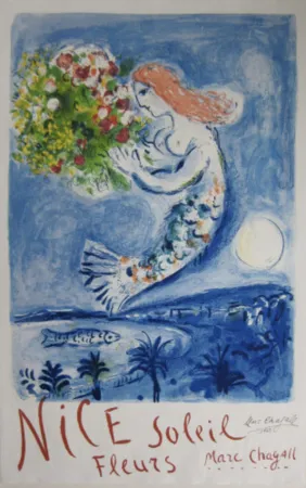 Lithographie Chagall - The Bay of Angels (La Baie des Anges)