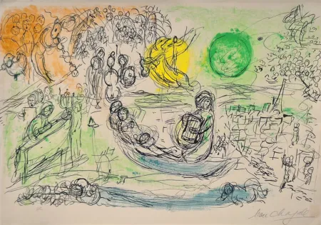Lithographie Chagall - The Concert