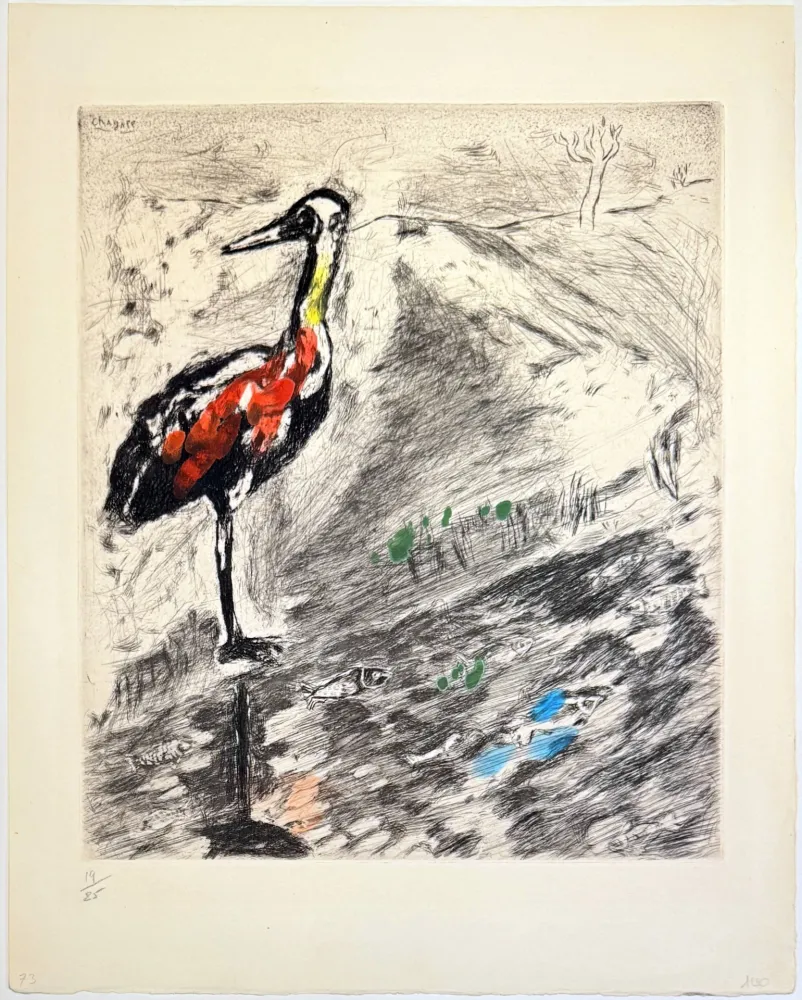 Radierung Chagall - The Heron