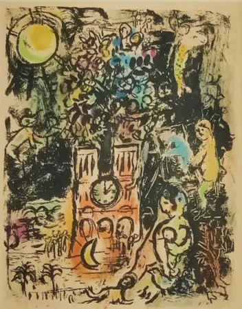 Lithographie Chagall - The Tree of Jesse (L'Arbre de Jessé)