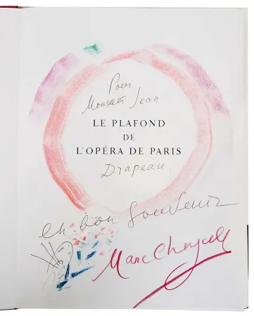 Multiple Chagall - Unique Drawing of the Paris Opera Ceiling
