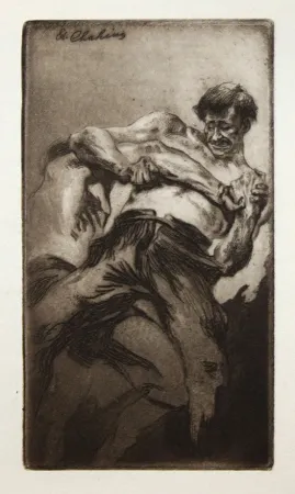 Radierung Und Aquatinta Chahine - Croc en jambe