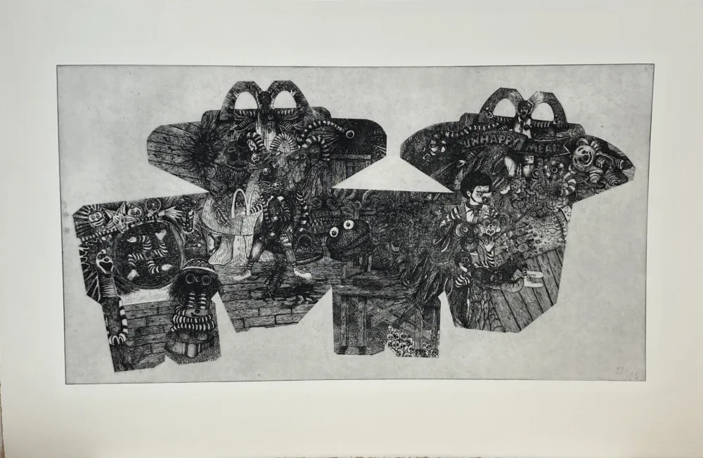 Radierung Chapman - Unhappy Meal, 2002