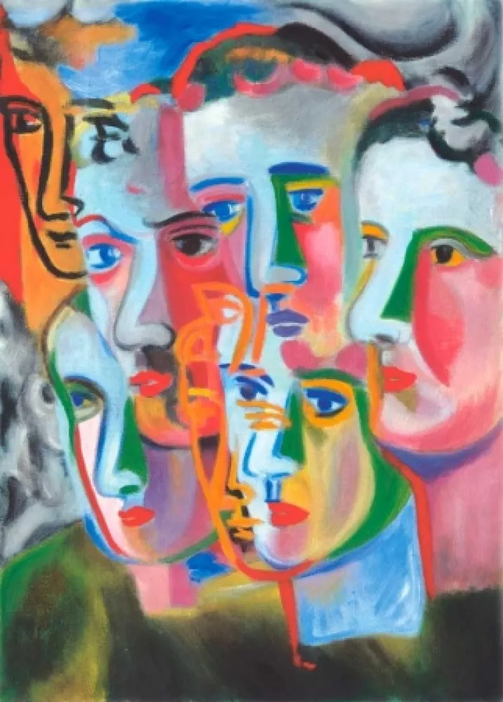 Aquatinta Chia - Enigma dei Volti