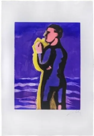 Aquatinta Chia - Il ragazzo e il mare