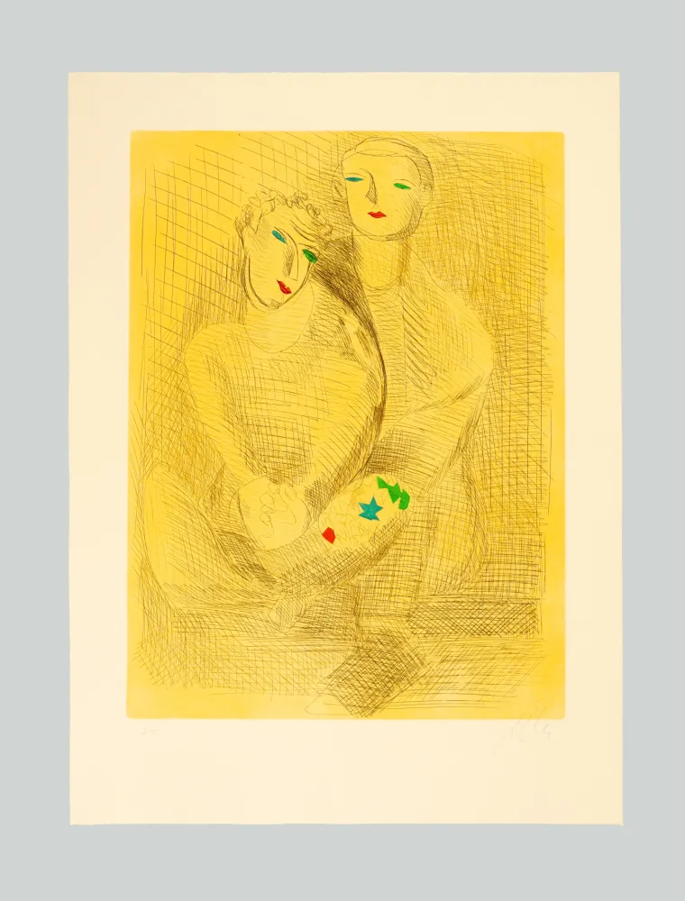 Radierung Und Aquatinta Chia - Improvvisazioni su Leonardo (A)