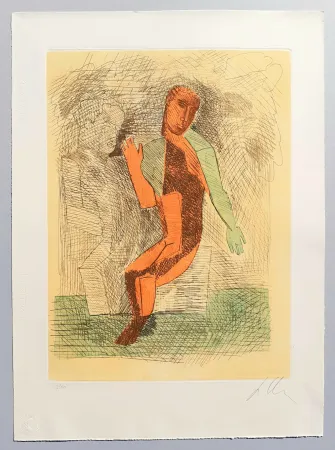 Radierung Und Aquatinta Chia - Improvvisazioni su Leonardo (C)