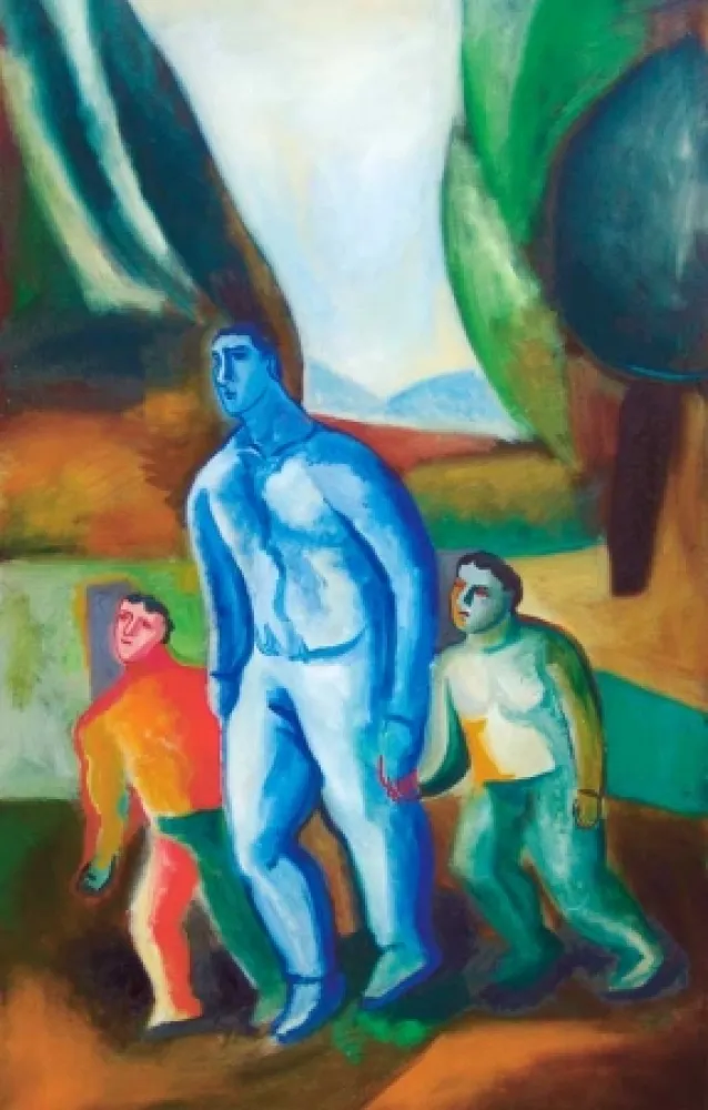 Aquatinta Chia - Padre e figli