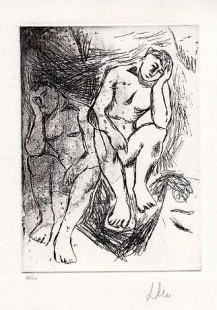 Radierung Chia - Tot epigrammi di nero