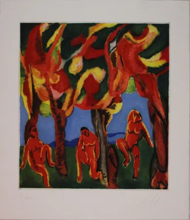 Radierung Und Aquatinta Chia - Untitled