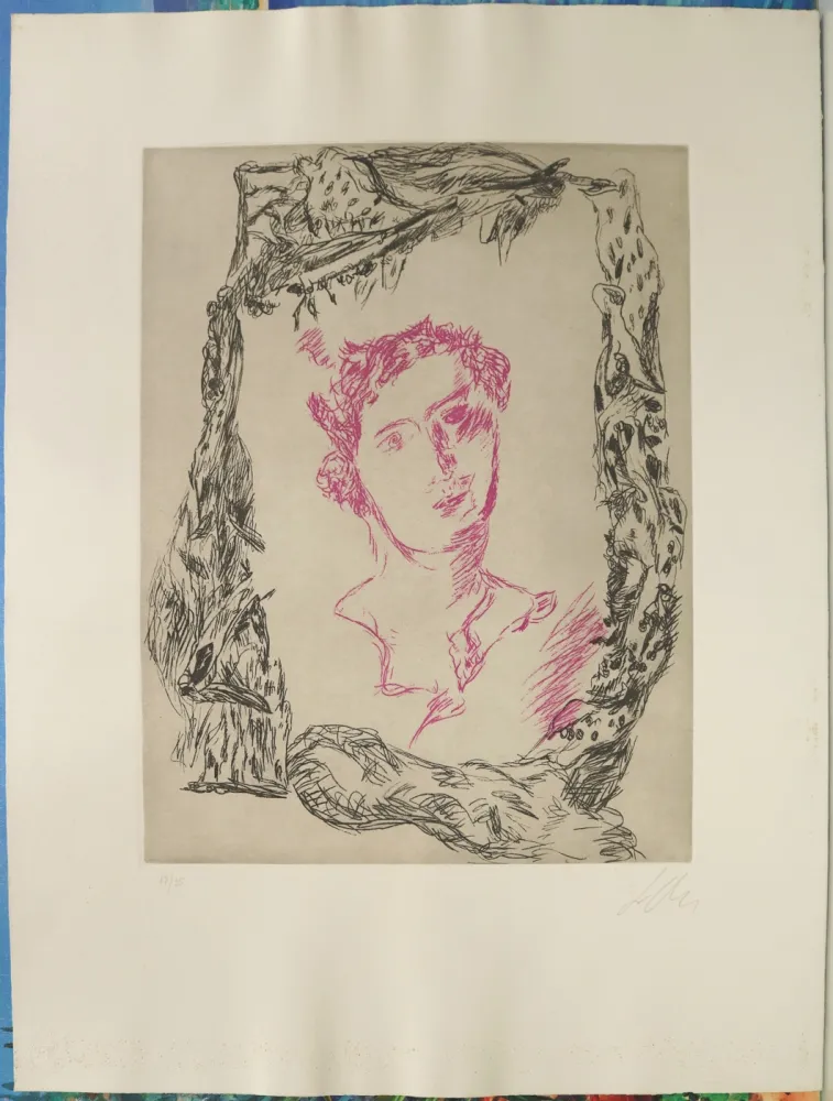 Aquatinta Chia - Volto