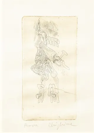 Radierung Chighine - Cristo