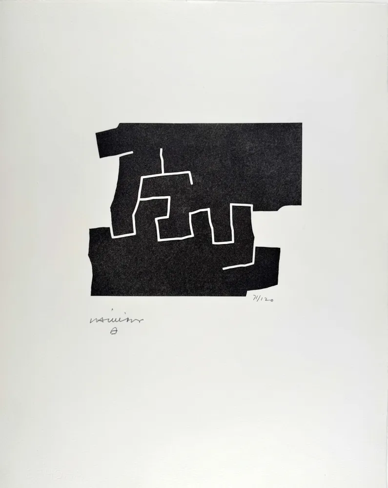 Holzschnitt Chillida - 10e anniversaire Fondation Maeght 