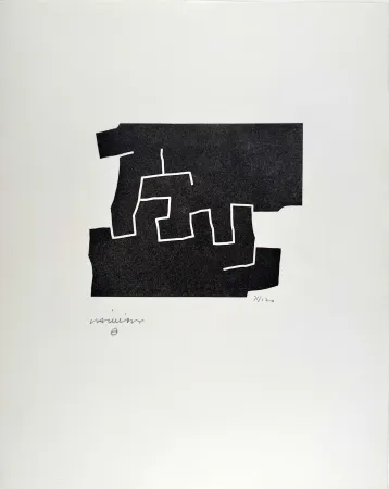 Holzschnitt Chillida - 10e anniversaire Fondation Maeght 