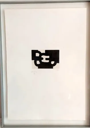 Aquatinta Chillida - ANTZO IX (With COA)