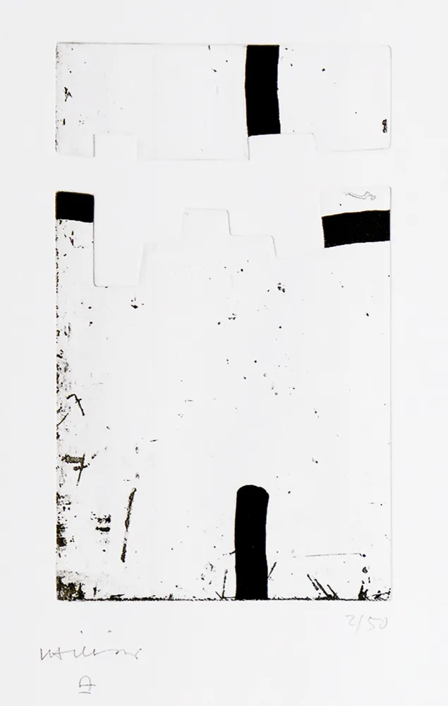 Radierung Und Aquatinta Chillida - Argi IV