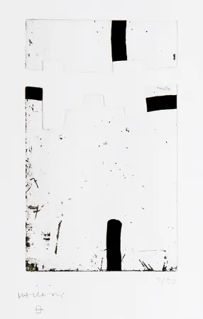 Radierung Und Aquatinta Chillida - Argi IV